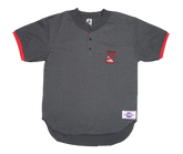 Carolina Mud Hens Men's MiLB Gray Baseball Jersey Short Sleeve Shirt